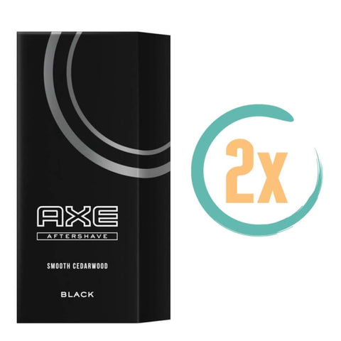 2x Axe Black Aftershave 100ml - Aftershaves