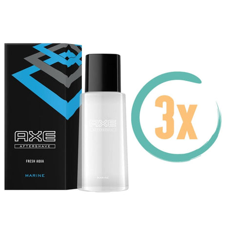 3x Axe Marine Aftershave 100ml - Aftershaves