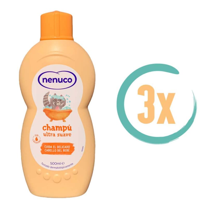 3x Nenuco Shampoo Extra Zacht 500ml