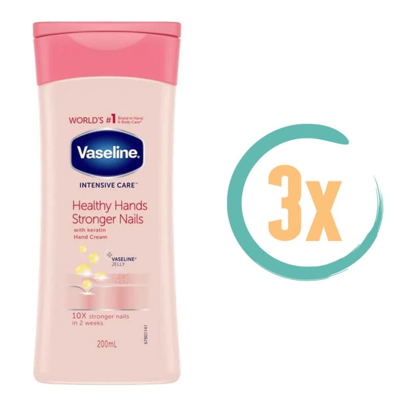 3x Vaseline Handcrème Intensive Care 200ml - Lotions
