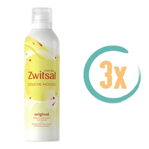 3x Zwitsal Douche Mousse 200ml - Showerfoam