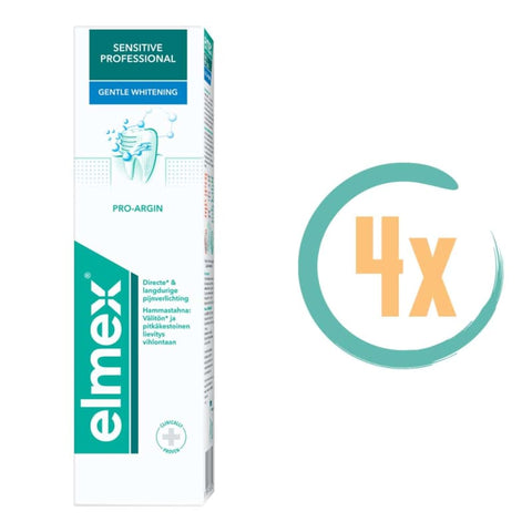 4x Elmex Sensitive Professional Gentle Whitening Tandpasta