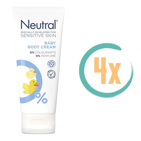 4x Neutral Baby Bodycrème 100ml - en peuter