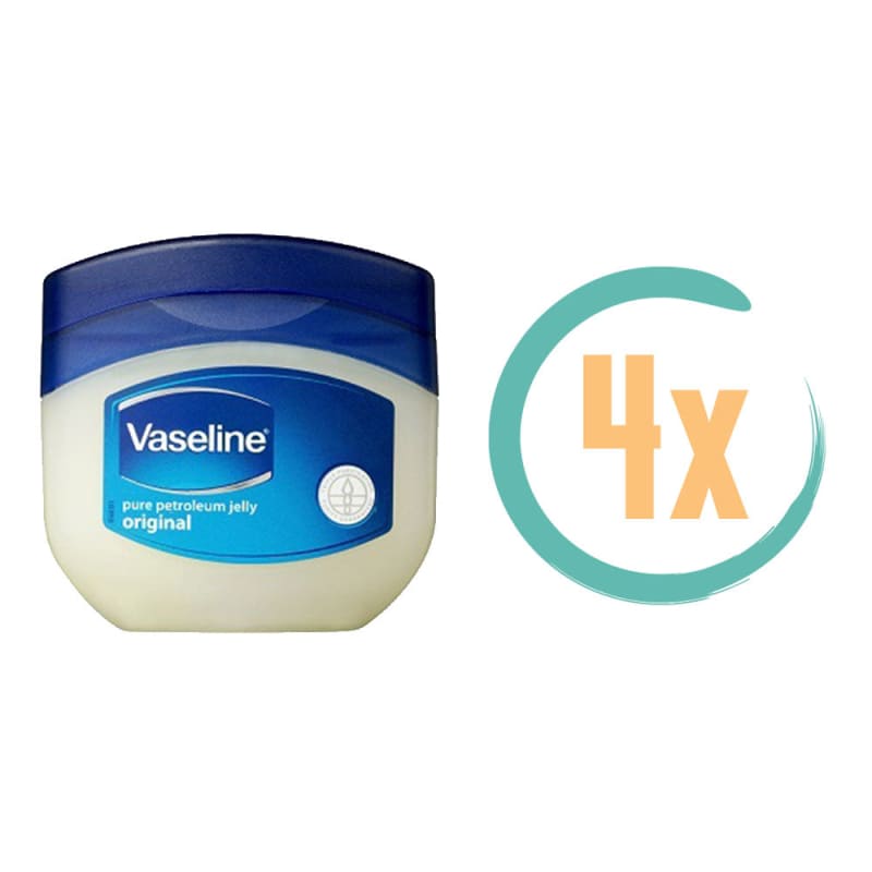 4x Vaseline Pure Petroleum Jelly Original 100ml -