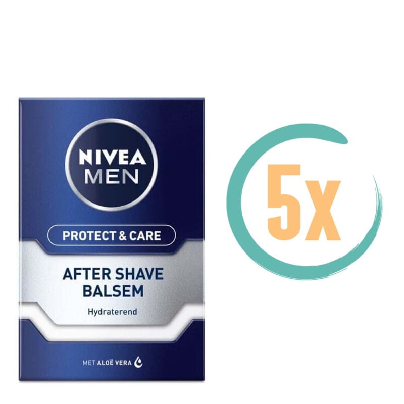 5x Nivea Protect & Care Aftershave Balsem 100ml
