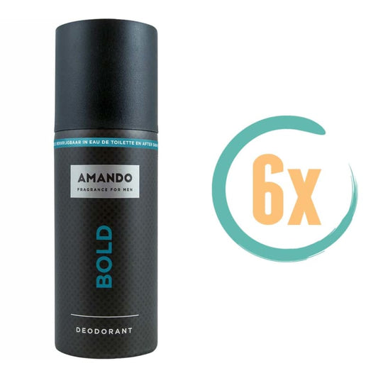 6x Amando Bold Deospray 150ml - Deodorant