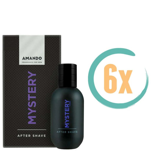 6x Amando Mystery Aftershave 50ml