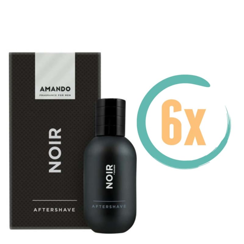6x Amando Noir Aftershave 50ml