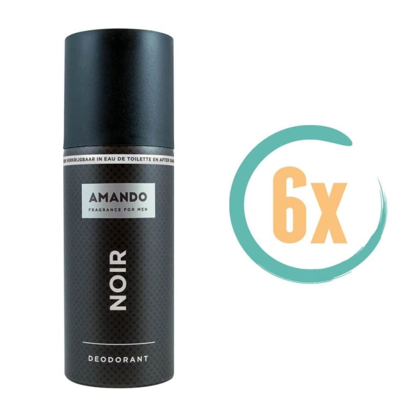 6x Amando Noir Deospray 150ml - Deodorant