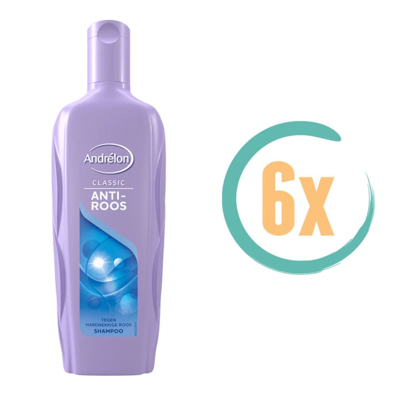 6x Andrelon Anti-Roos Shampoo 300ml