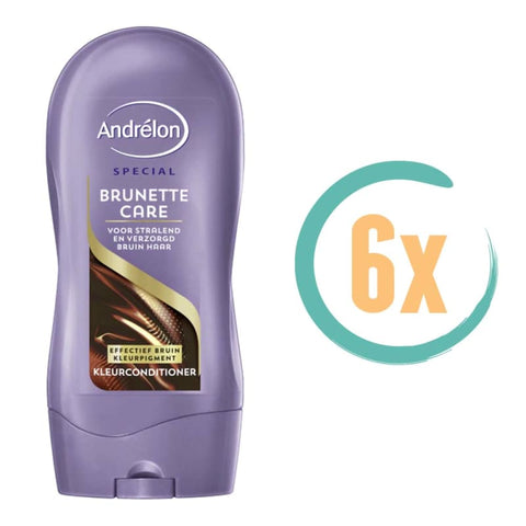 6x Andrelon Brunette Care Conditioner 300ml - voor Bruin