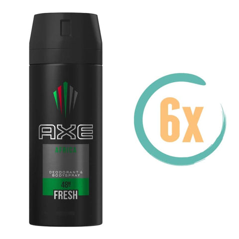 6x Axe Africa Deospray 150ml