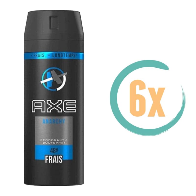 6x Axe Anarchy Deospray 150ml - Deodorant