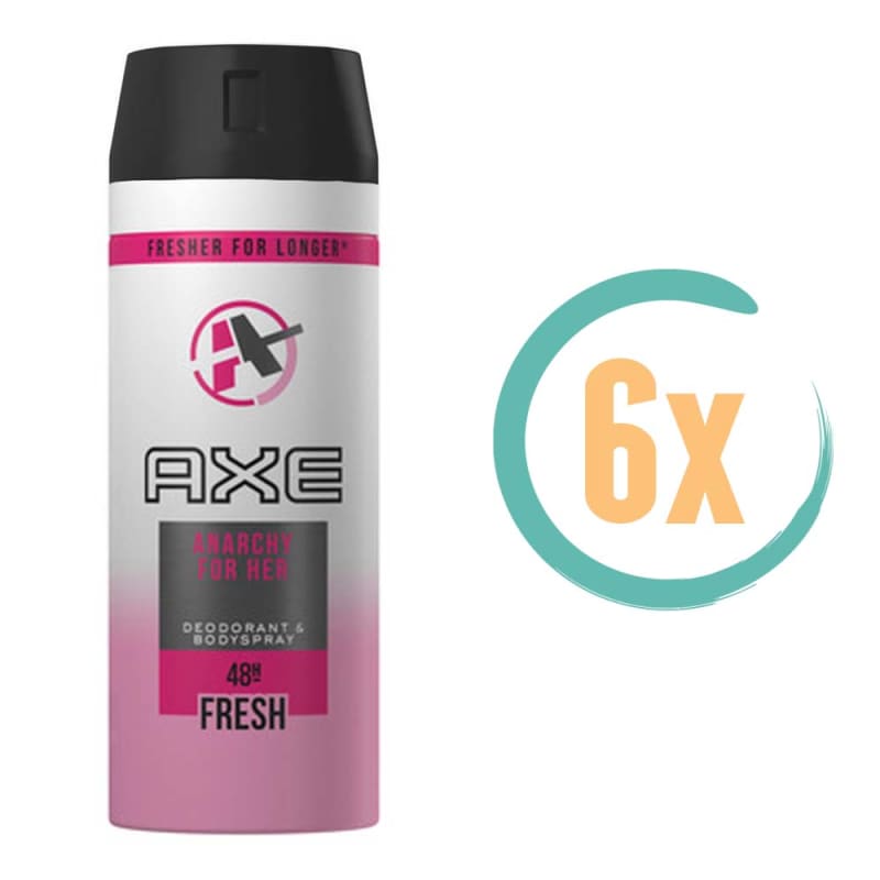 6x Axe Anarchy for Her Deospray 150ml - Deodorant