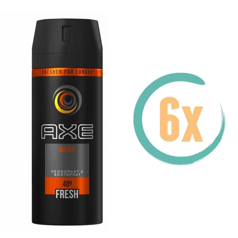6x Axe Musk Deospray 150ml - Deodorant