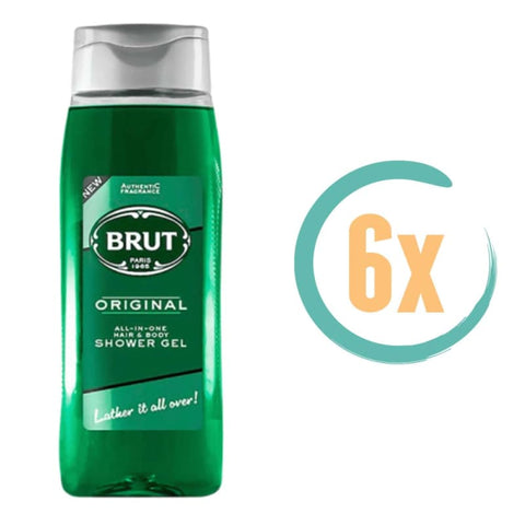 6x Brut 2in1 Douchegel 500ml