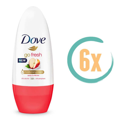 6x Dove Apple & White Tea Deoroller 50ml - Deodorant
