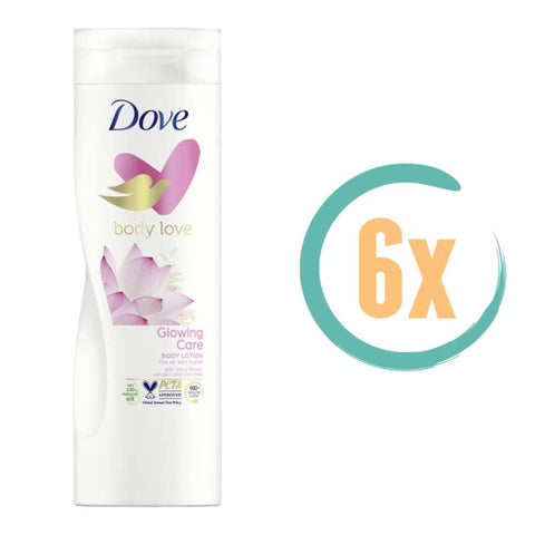 6x Dove Glowing Care Bodylotion 400ml