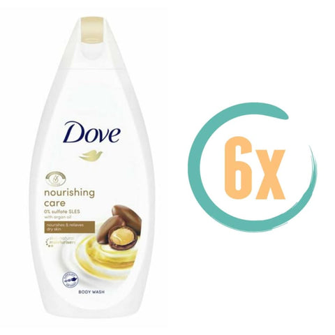 6x Dove Nourishing Care Douchecrème 500ml - Douchegel