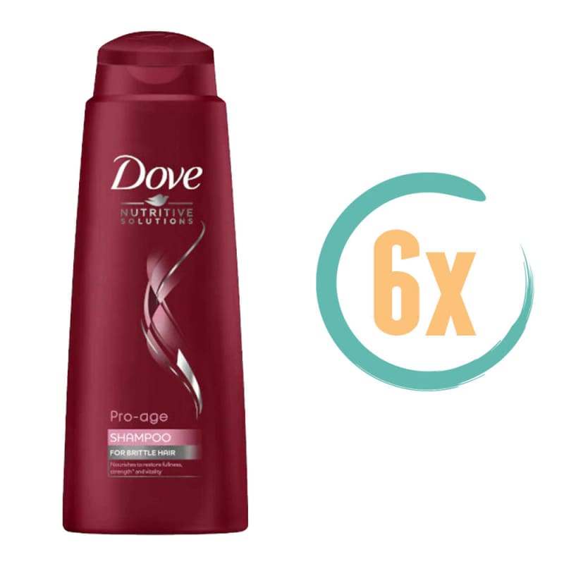 6x Dove Pro Age Shampoo 250ml
