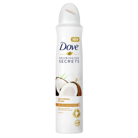 6x Dove Restoring Ritual Cocos Jasmijn Deospray 250ml -