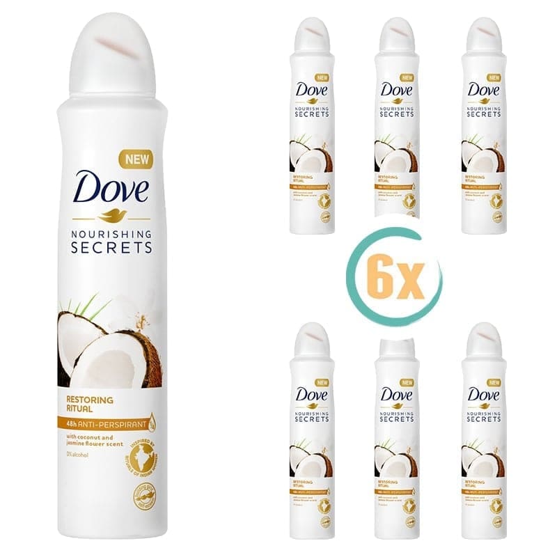 6x Dove Restoring Ritual Deospray 150ml - Deodorant voor