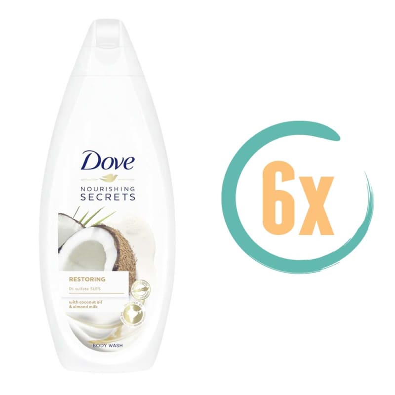 6x Dove Restoring Ritual Douchegel 225ml