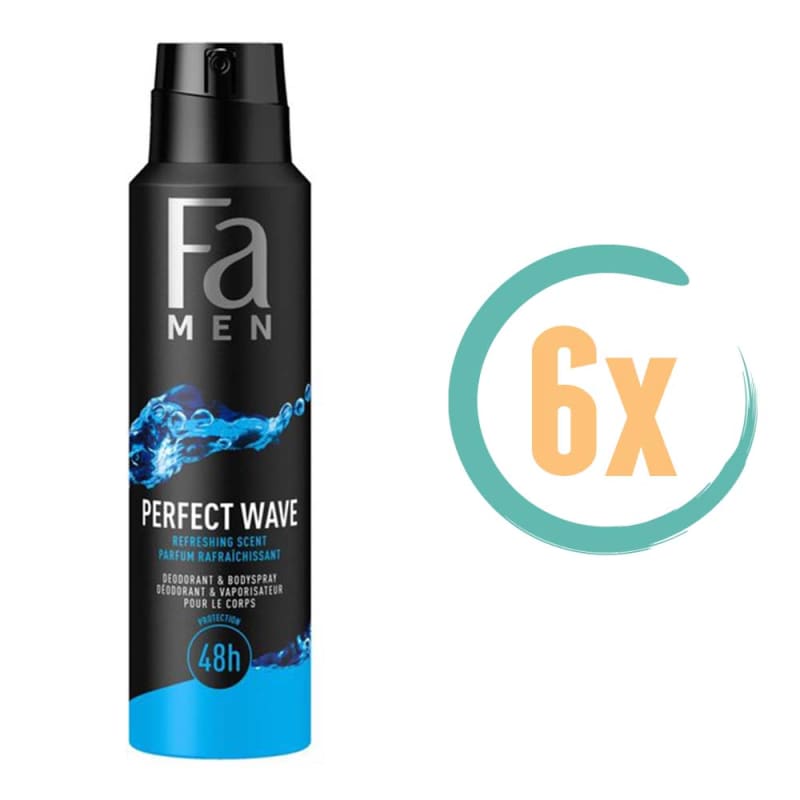 6x Fa Perfect Wave Deospray 150ml