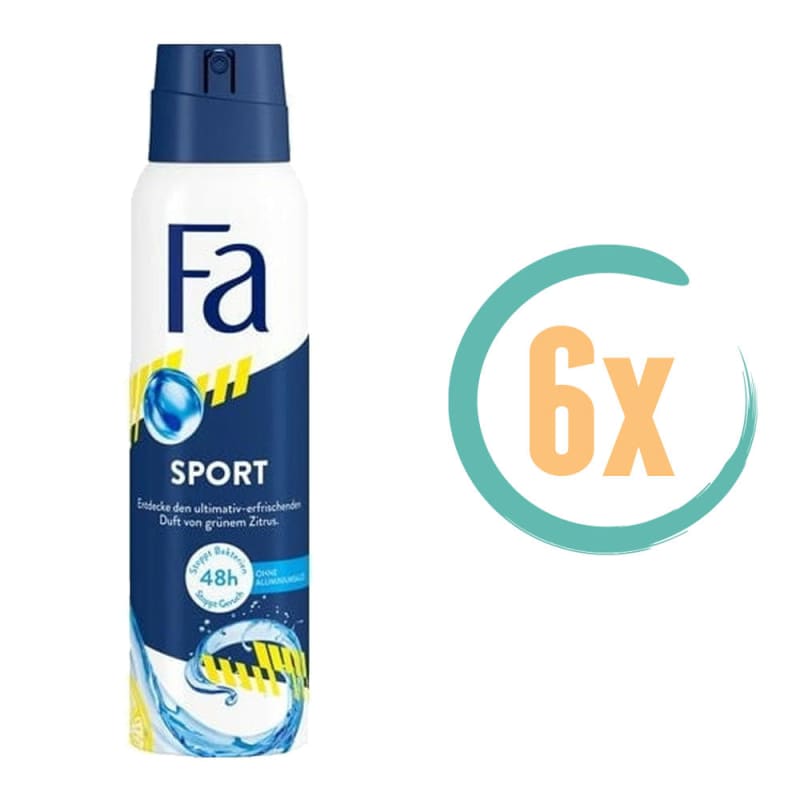 6x Fa Sport Deospray 150ml - Deodorant