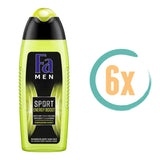 6x Fa Sport Energy Boost 3in1 Douchegel 250ml