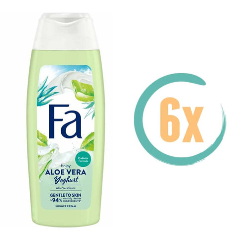 6x Fa Yoghurt & Aloë Vera Douchecrème 250ml - Douchecreme