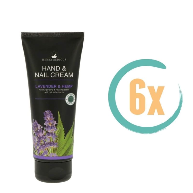 6x Herbamedicus Hand & Nagelcrème Lavendel 100ml - Handcreme