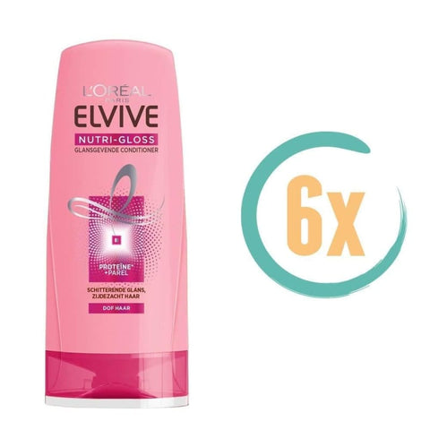 6x L’Oréal Elvive Nutri Gloss Conditioner 200ml