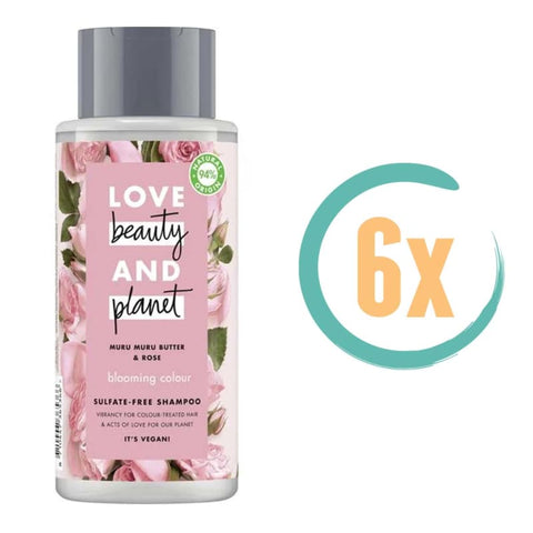6x Love Beauty and Planet Blooming Color Shampoo 400ml -