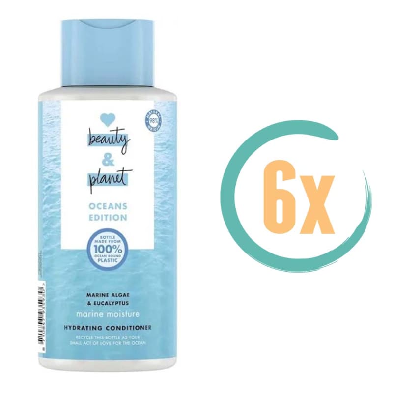 6x Love Beauty and Planet Hydrating Marine Conditioner 400ml