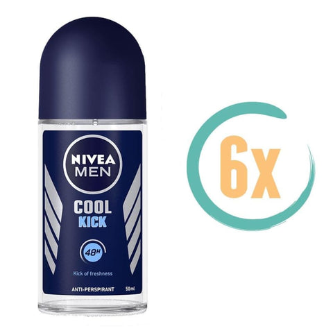 6x Nivea Cool Kick Deoroller 50ml - Deodorant