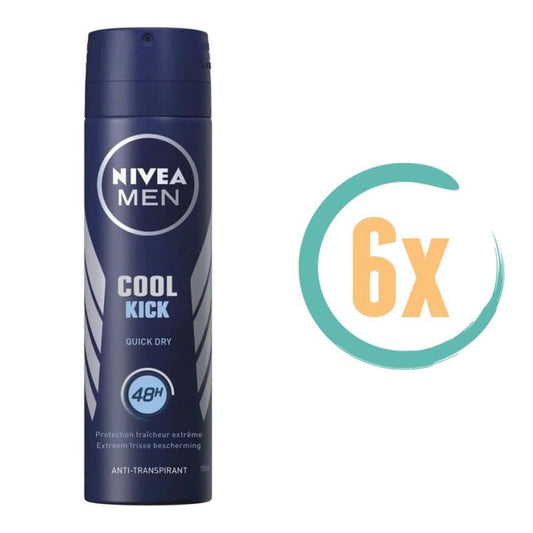 6x Nivea Cool Kick Deospray 150ml - Deodorant