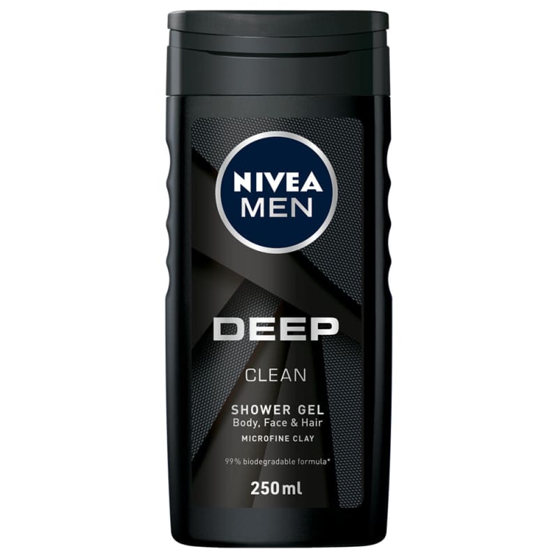 6x Nivea Deep Clean Douchegel 250ml