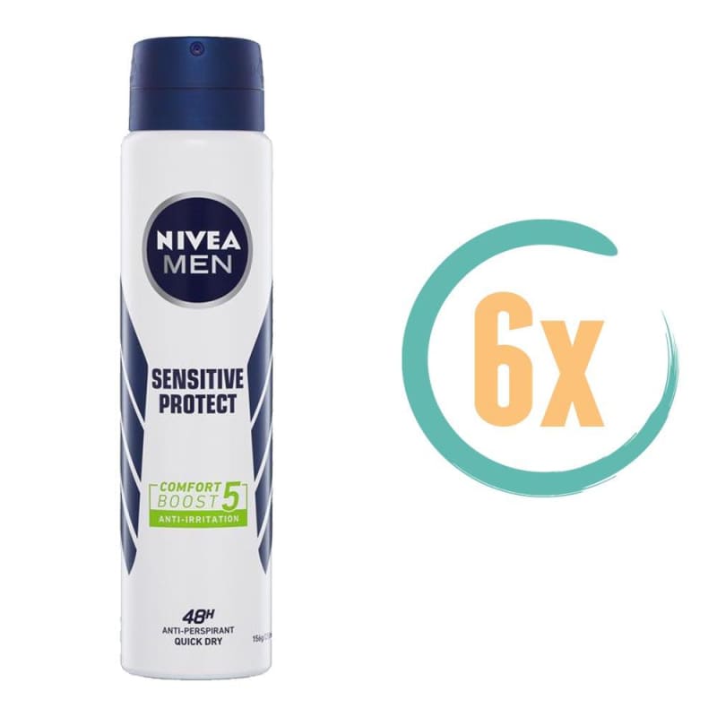 6x Nivea Sensitive Protect Deospray 150ml - Deodorant