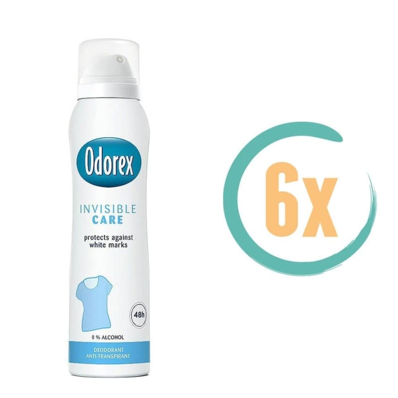 6x Odorex Invisible Care Deospray 150ml - Deodorant voor