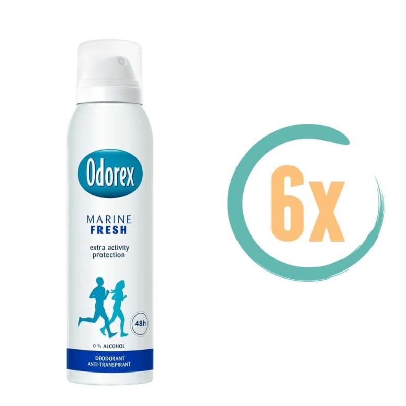 6x Odorex Marine Fresh Deospray 150ml - Deodorant voor