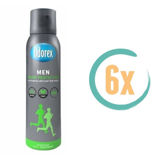 6x Odorex Men Fresh Protection Deospray 150ml