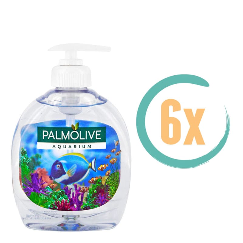 6x Palmolive Handzeep Aquarium 300ml - Vloeibare handzeep
