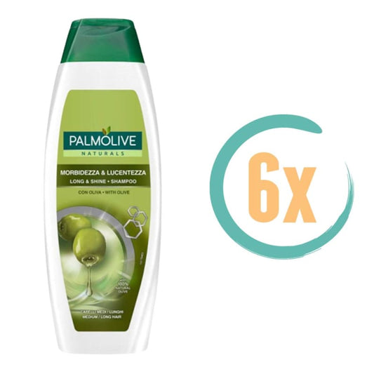 6x Palmolive Long & Shine Shampoo 350ml