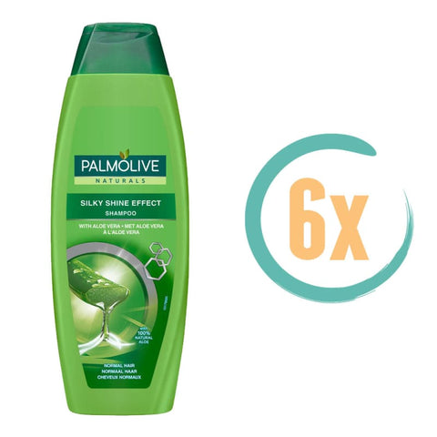 6x Palmolive Silky Shine Effect Shampoo 350ml