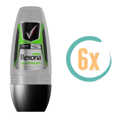 6x Rexona Quantum Dry Deoroller 50ml