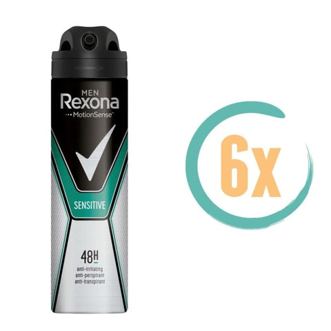 6x Rexona Sensitive Deospray 150ml - Deodorant