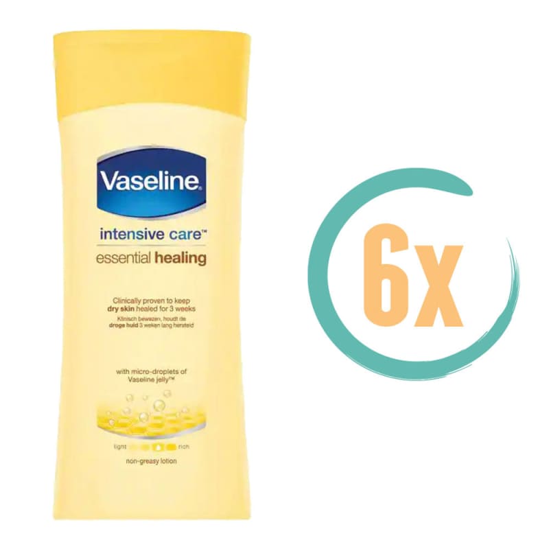 6x Vaseline Bodylotion Essential Healing 200ml