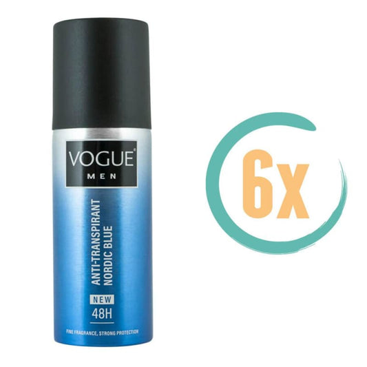 6x Vogue Nordic Blue Deospray 150ml - Deodorant
