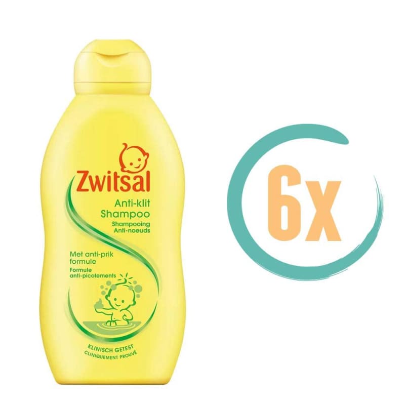 6x Zwitsal Anti Klit Shampoo - Baby en peuter